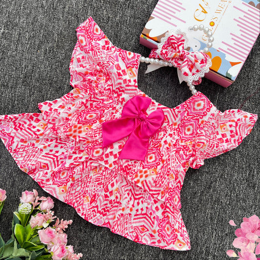 Baby Girls Summer Tops and Pant Set-BG-1617