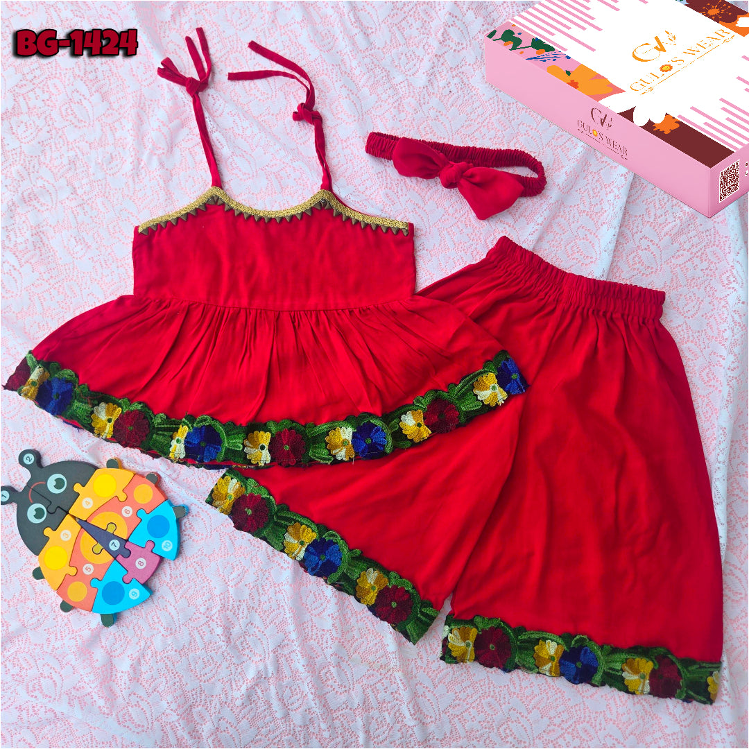 Baby girls Summer Tops & Pant Set BG-1424