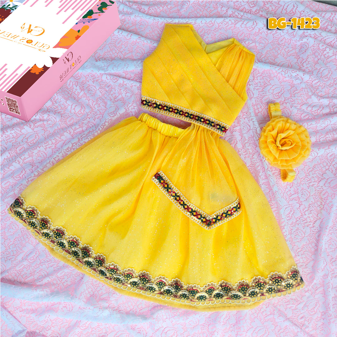 Baby girls Summer Sort Tops & Sort Skirt Set BG-1423
