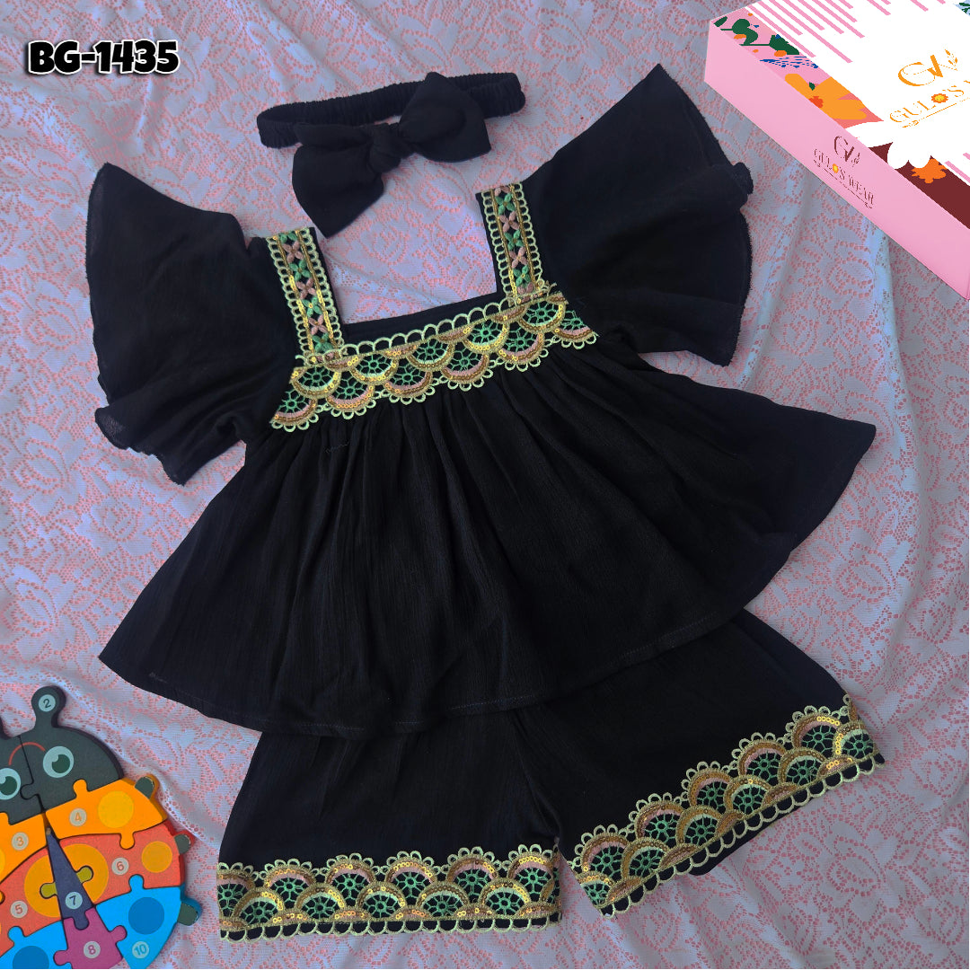 Baby girls Summer Tops & Pant Set BG-1435