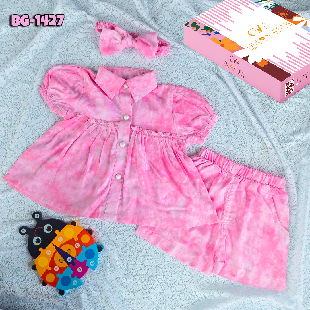 Baby girls Summer Tops & Pant Set BG-1427