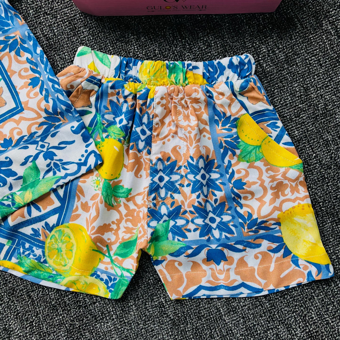 Boys Summer Shirt & Half Pant Set-BS-120