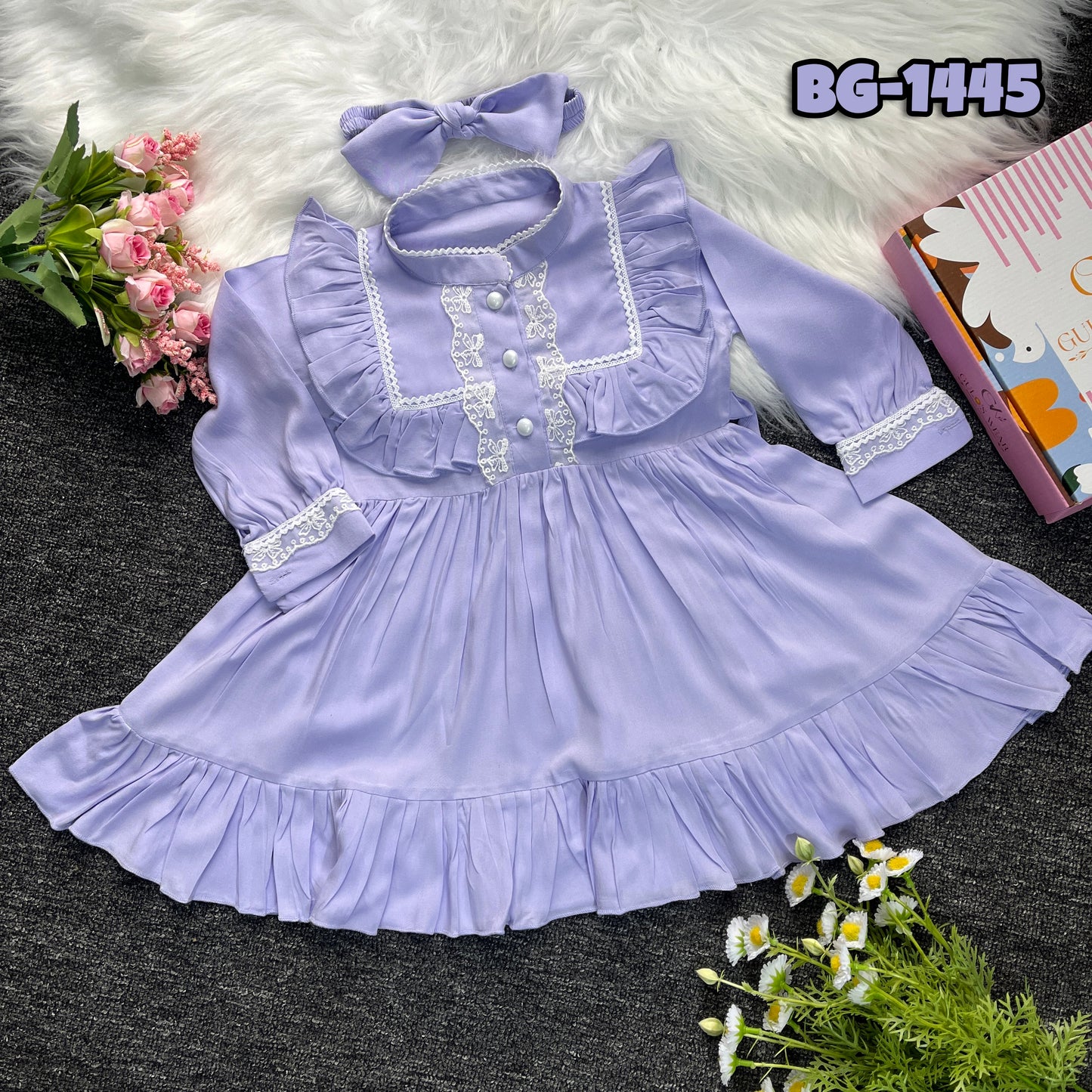 Baby girls full sleeve frock BG-1445