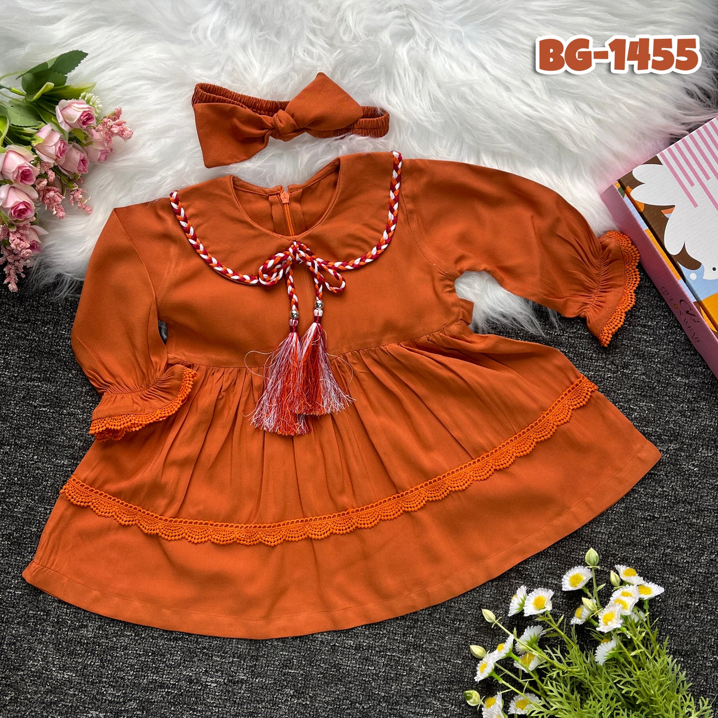 Baby girls full sleeve frock BG-1455