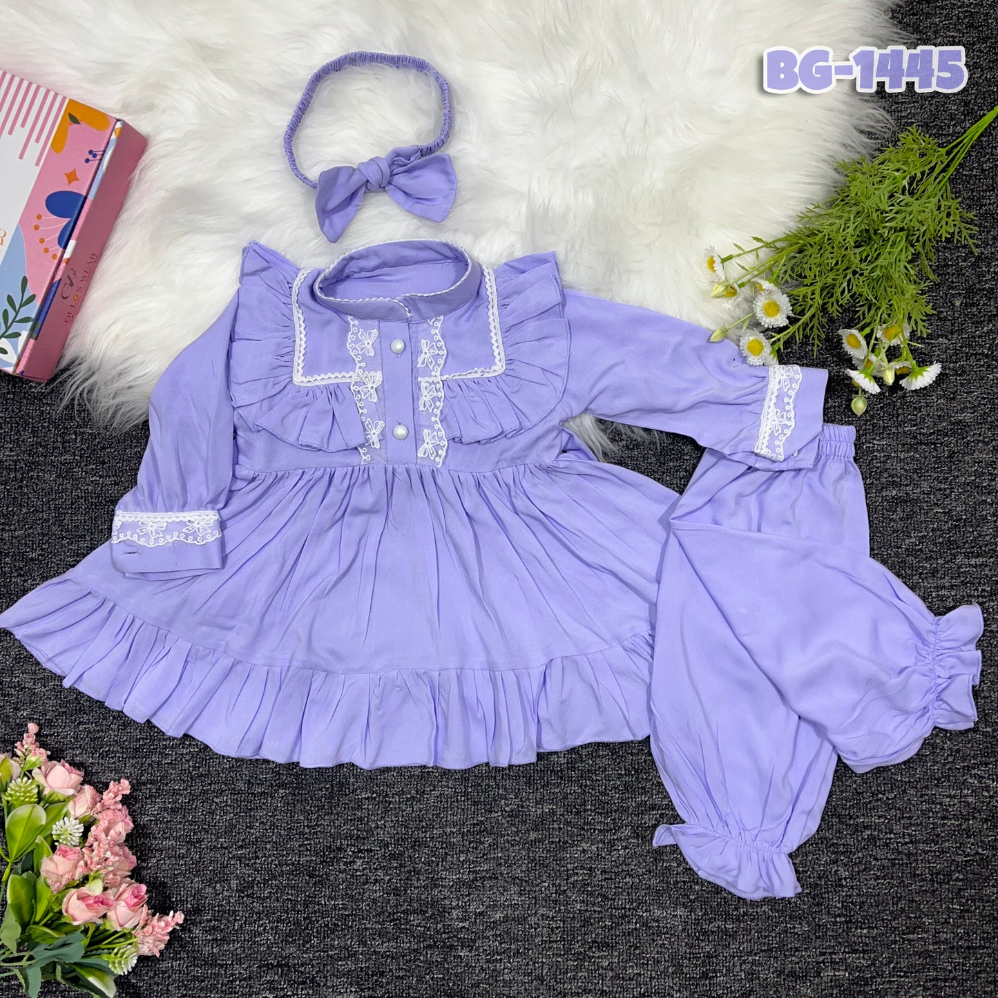 Baby girls full sleeve frock BG-1445