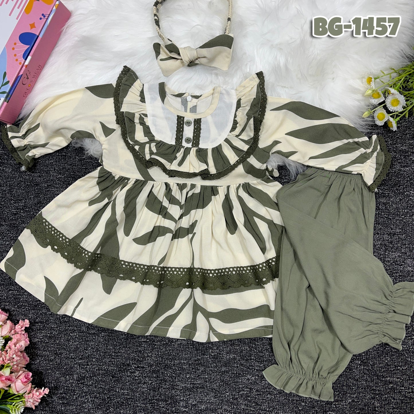 Baby girls full sleeve frock BG-1457