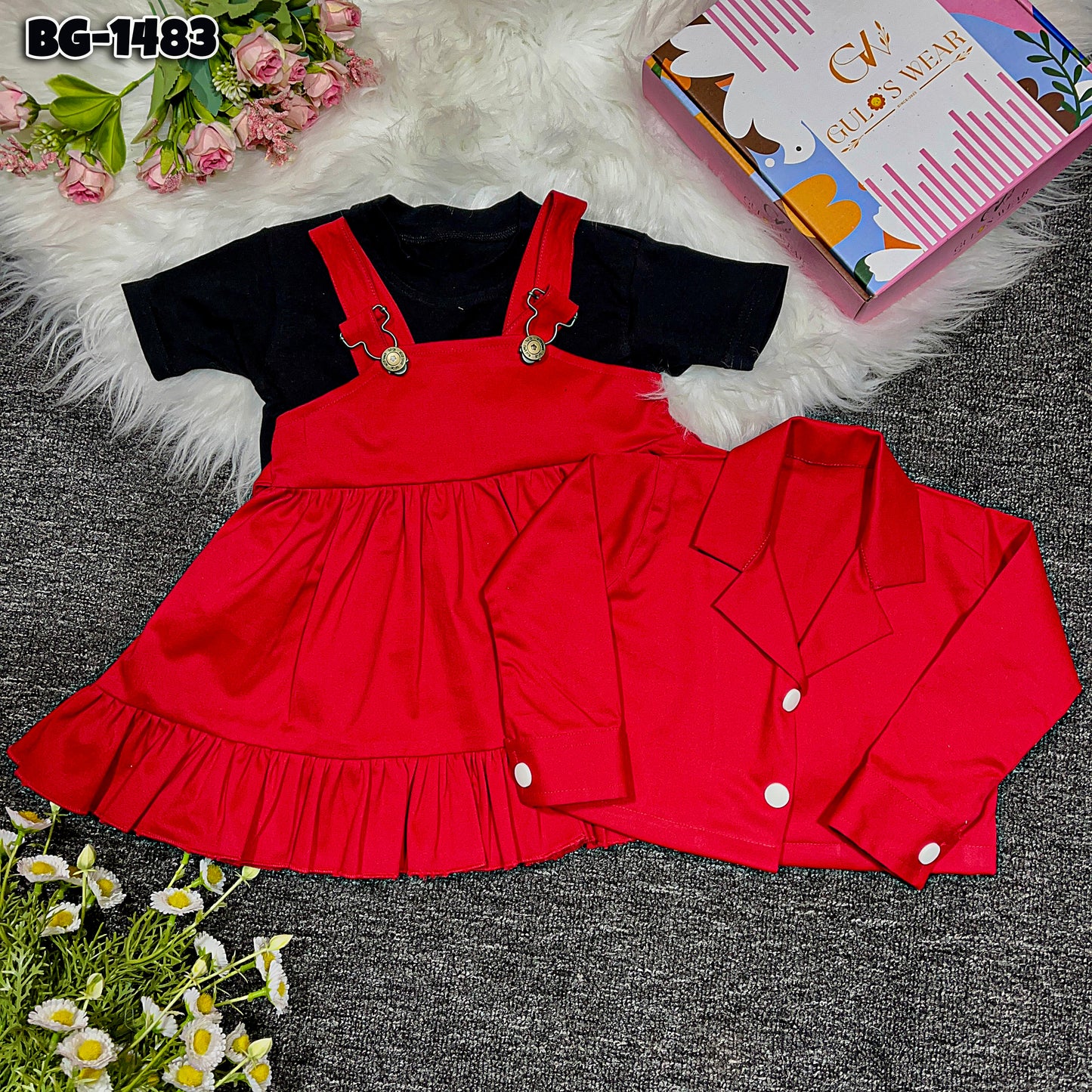 Baby Romper- T-Shirt & Pants Set-code-1483