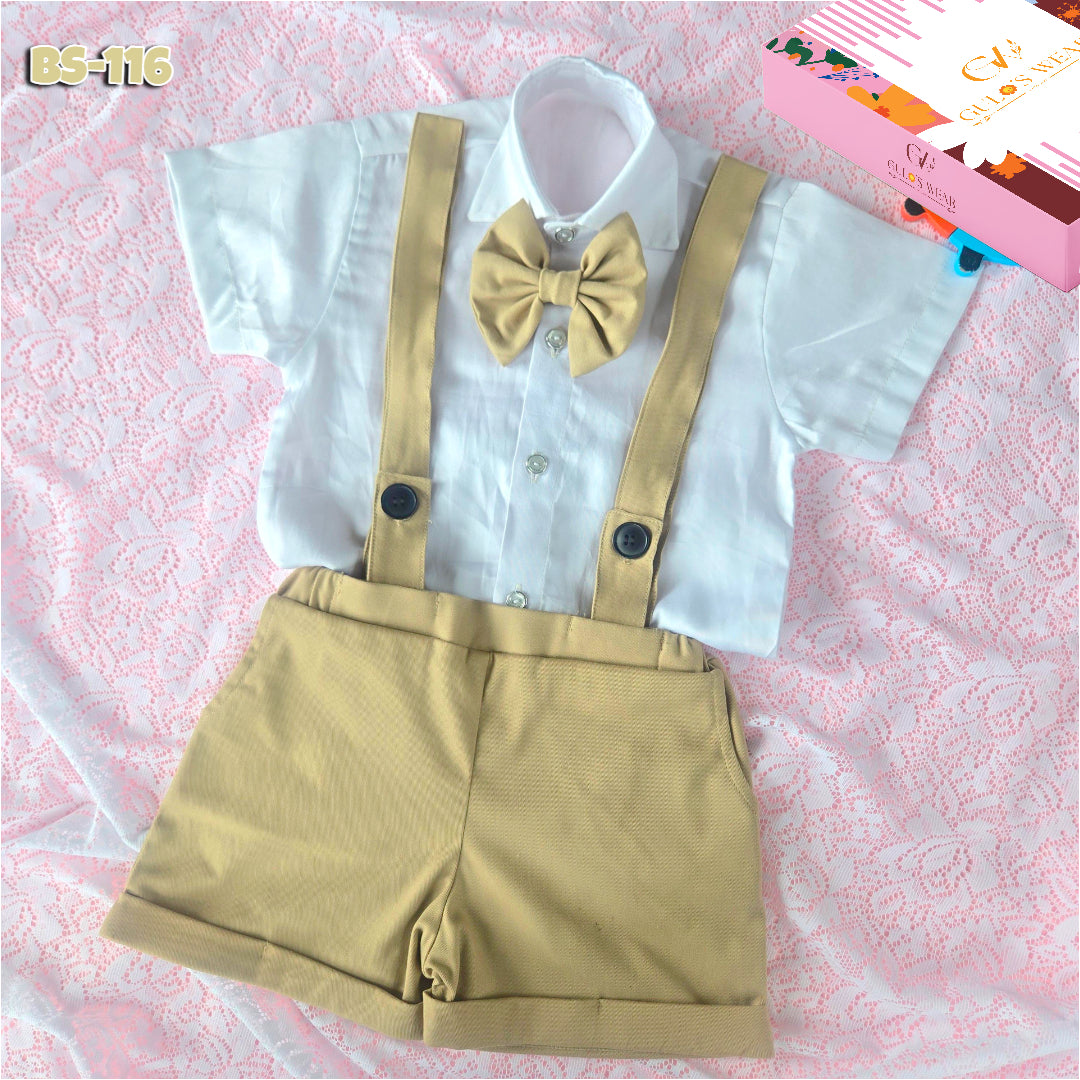 Boys Summer Shirt & Half Pant Set-BS-116