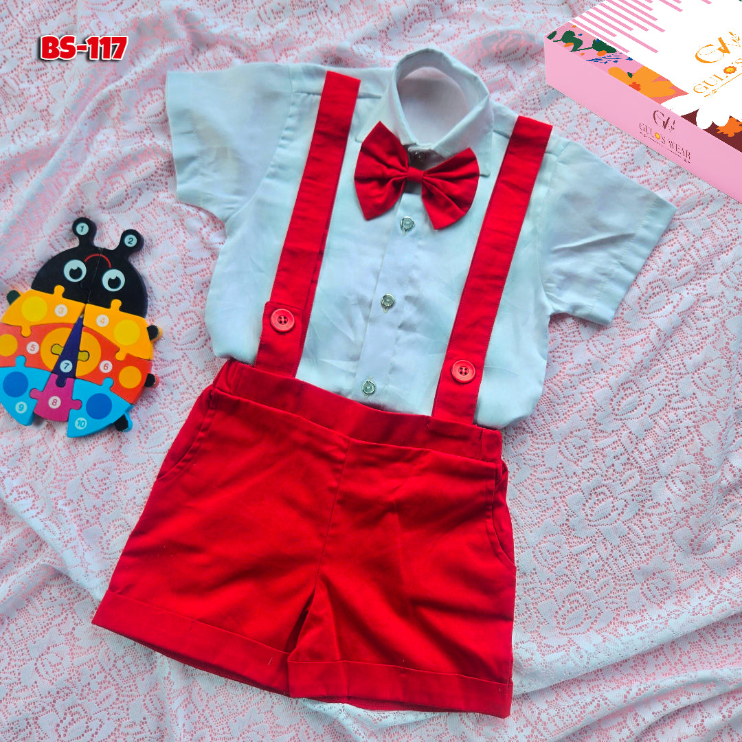 Boys Summer Shirt & Half Pant Set-BS-117