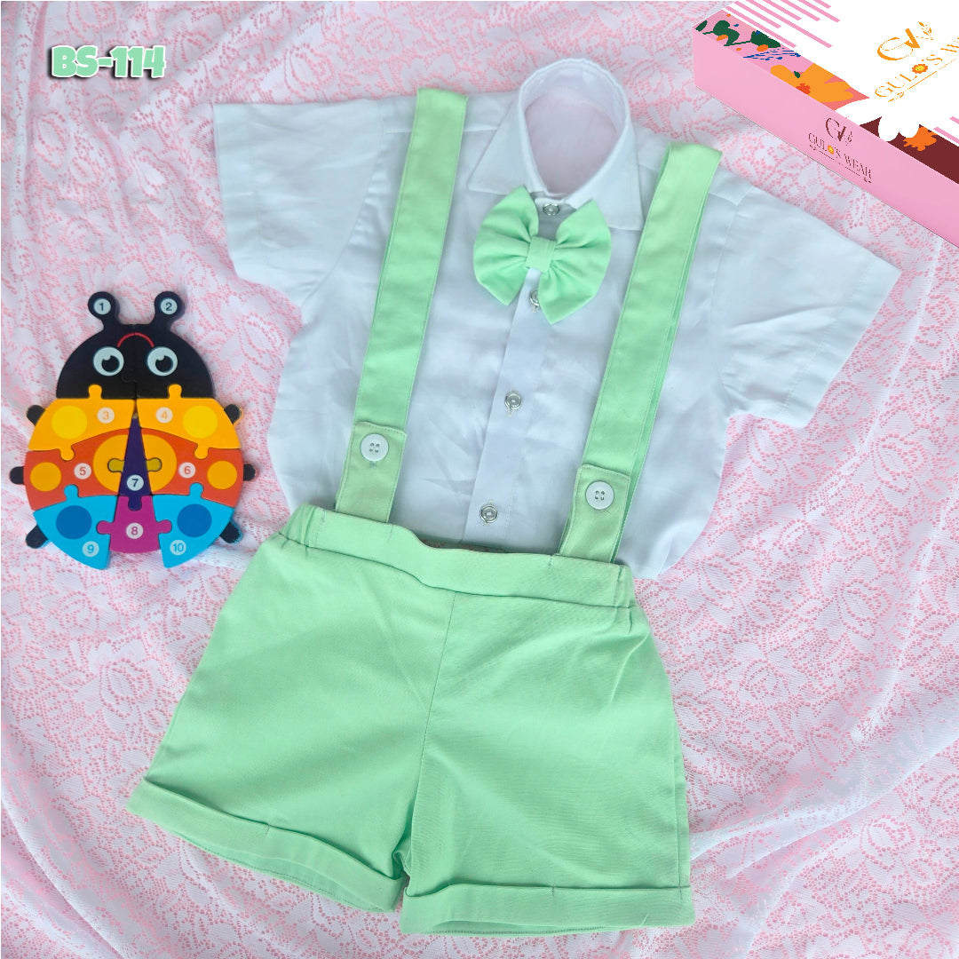 Boys Summer Shirt & Half Pant Set-BS-114