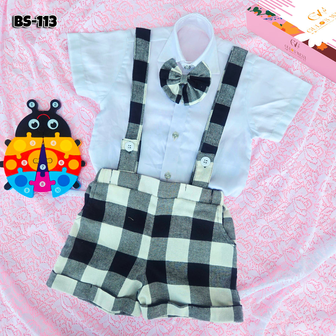 Boys Summer Shirt & Half Pant Set-BS-113