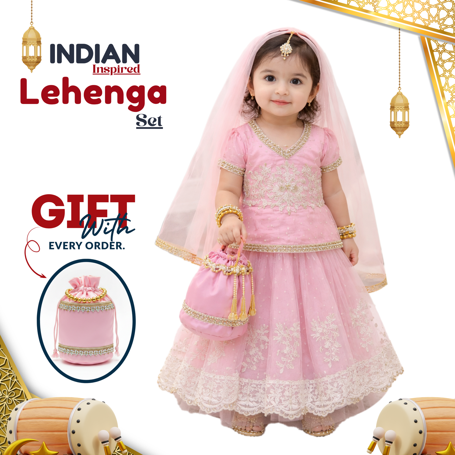 Tops & Skirt Set (Kids Girls)