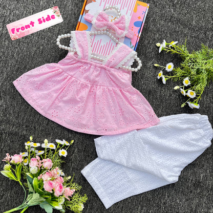 Baby Girls Summer Tops and Pant Set-BG-1626