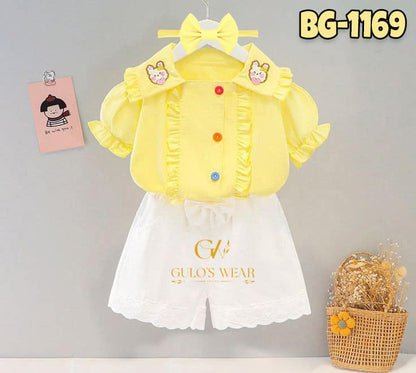 Baby girls Summer Tops & Pant Set BG-1183