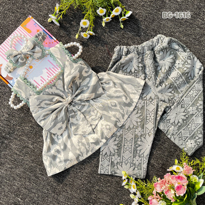 Baby Girls Summer Tops and Pant Set-BG-1616