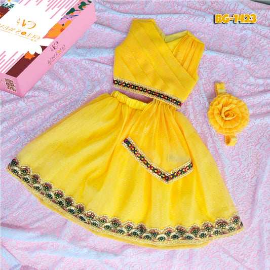 Baby girls Summer Sort Tops & Sort Skirt Set BG-1423