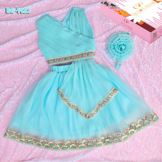 Baby girls Summer Sort Tops & Sort Skirt Set BG-1423