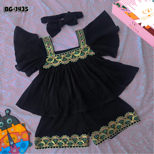 Baby girls Summer Tops & Pant Set BG-1435