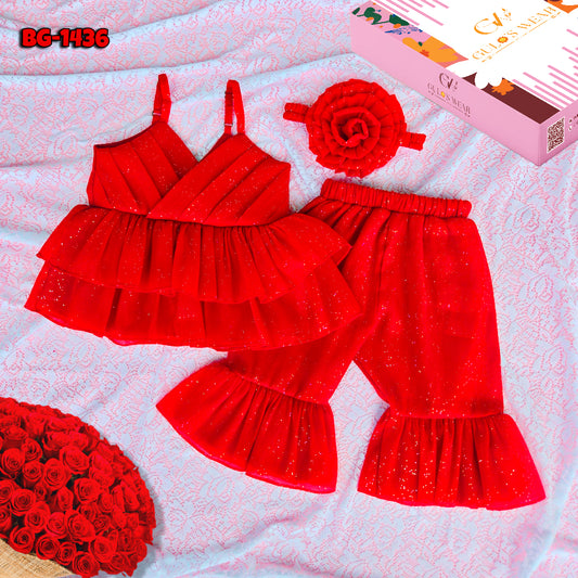 Baby girls Summer Tops & Pant Set BG-1436