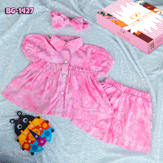 Baby girls Summer Tops & Pant Set BG-1427