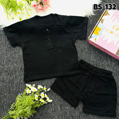 Boys Summer Shirt & Half Pant Set-BS-121