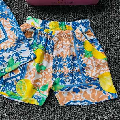 Boys Summer Shirt & Half Pant Set-BS-120