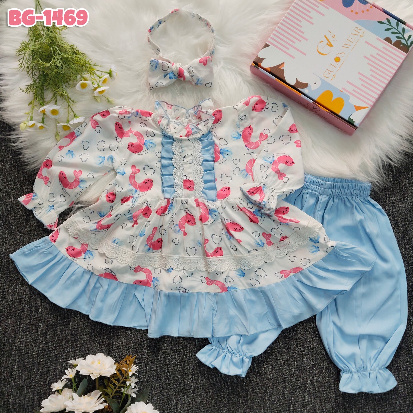 Baby girls full sleeve frock BG-1469