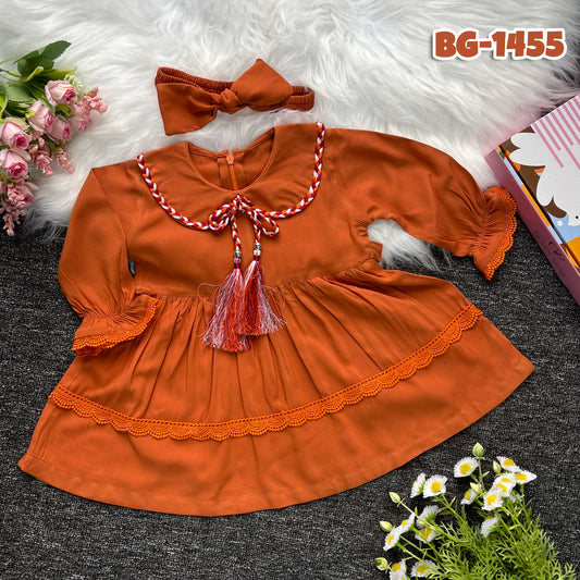 Baby girls full sleeve frock BG-1455