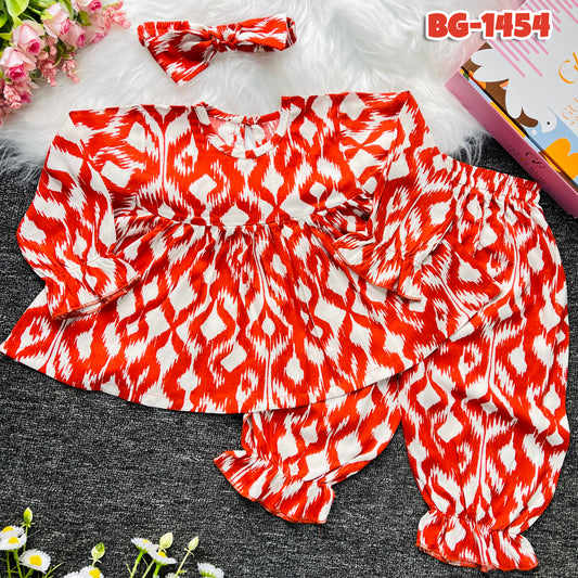 Baby girls Full-Sleeves Tops and Pant Set-BG-1454