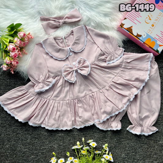 Baby girls full sleeve frock BG-1449