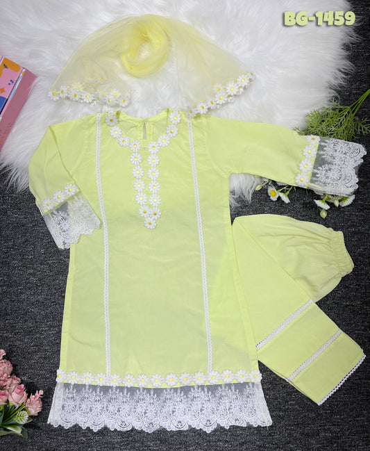Baby girls full sleeve 3-Peice set BG-1459