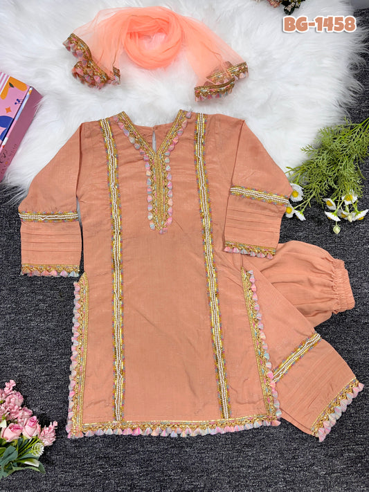 Baby girls full sleeve 3-Peice set BG-1458