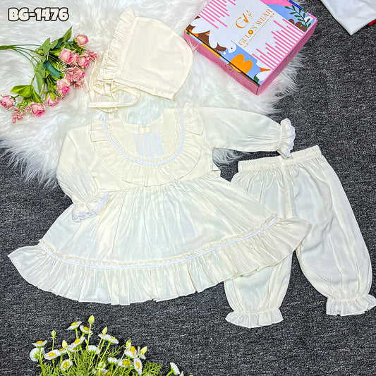 Baby girls full sleeve frock BG-1476