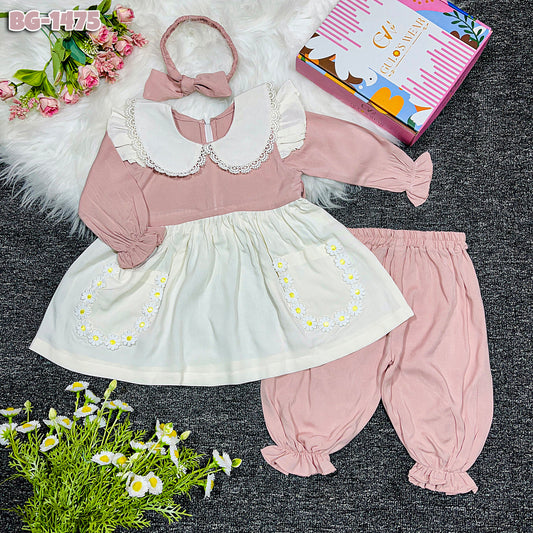 Baby girls full sleeve frock BG-1475