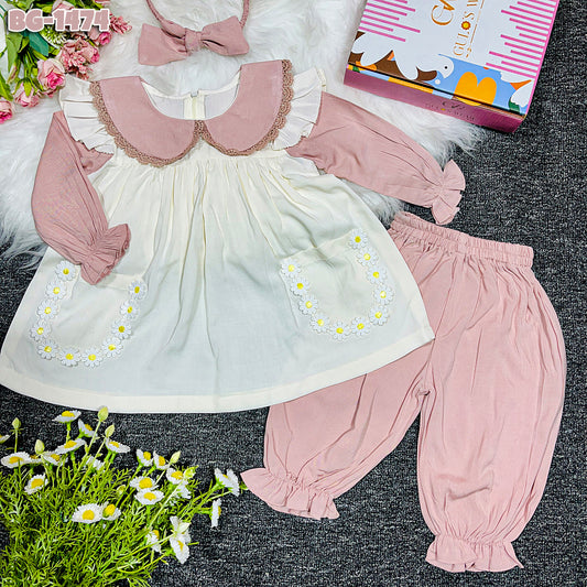 Baby girls full sleeve frock BG-1474