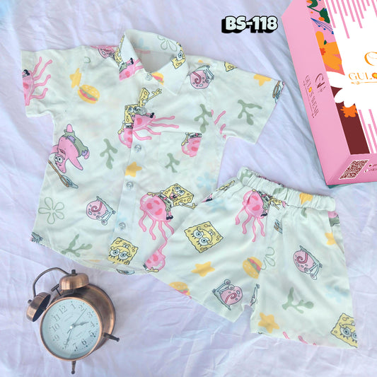 Boys Summer Shirt & Half Pant Set-BS-118